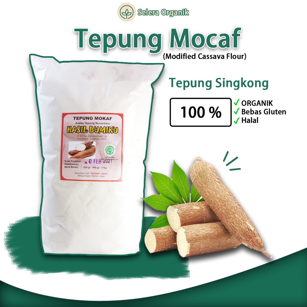 

Tepung Organik Tepung Mokaf Gluten Free | Tepung Mocaf | Selera Organik Jogja