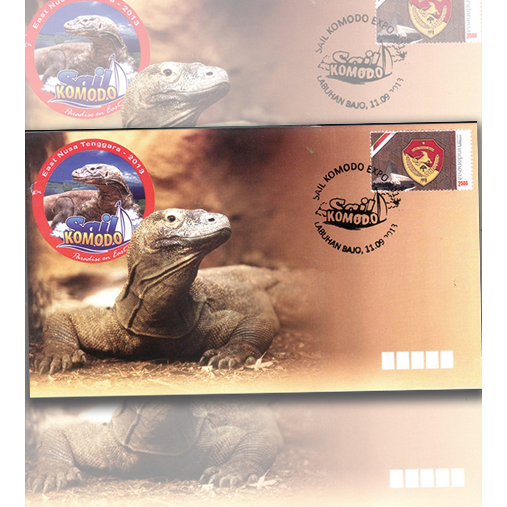 

Perangko Filateli A66 Indonesia Commeorative Cover 11.09.2013 Sail Komodo