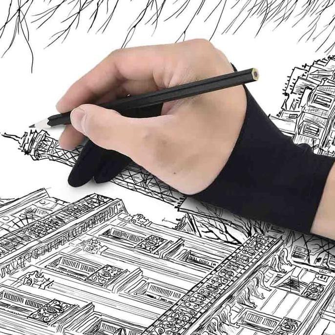 

PALING MURAH Sarung Tangan Tracing Drawing Pad Stylus Glove Painting Artist *ST01 sale sale