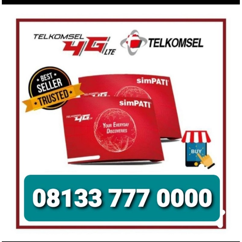 NOMOR CANTIK SIMPATI TELKOMSEL TRIPLE 777 KWARTED 0000