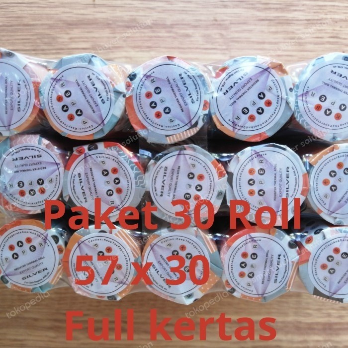 

(BISA COD) ( ISI 30 Roll) Kertas Print Kasir thermal paper Roll 57 x 30 / 57x30