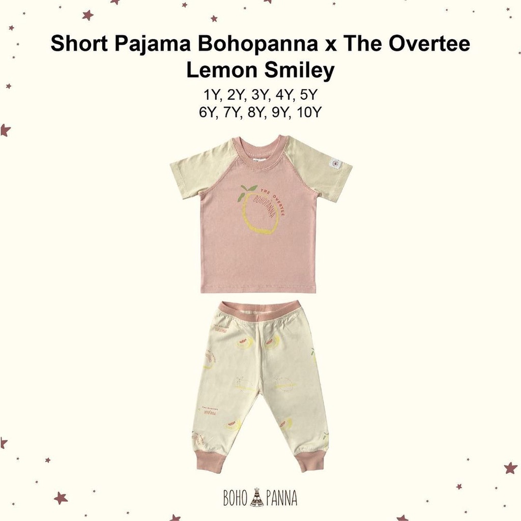 BOHOPANNA SHORT PAJAMAS X THE OVERTEE / PAJAMA ANAK