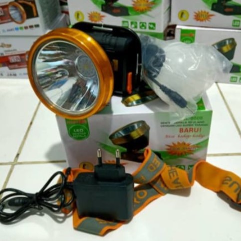 Senter Kepala Headlamp Sunpro SL-8808 Putih 10 Watt Charger bonus Lampu