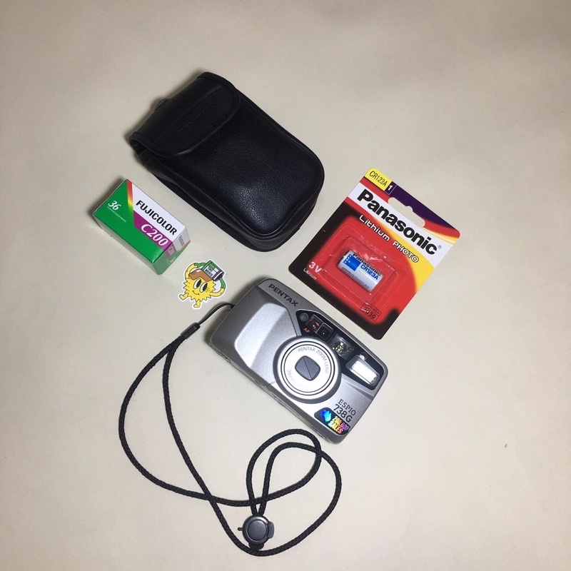 kamera analog 35mm PENTAX ESPIO 738G normal mulus bonus baterai + Fujifilm c200