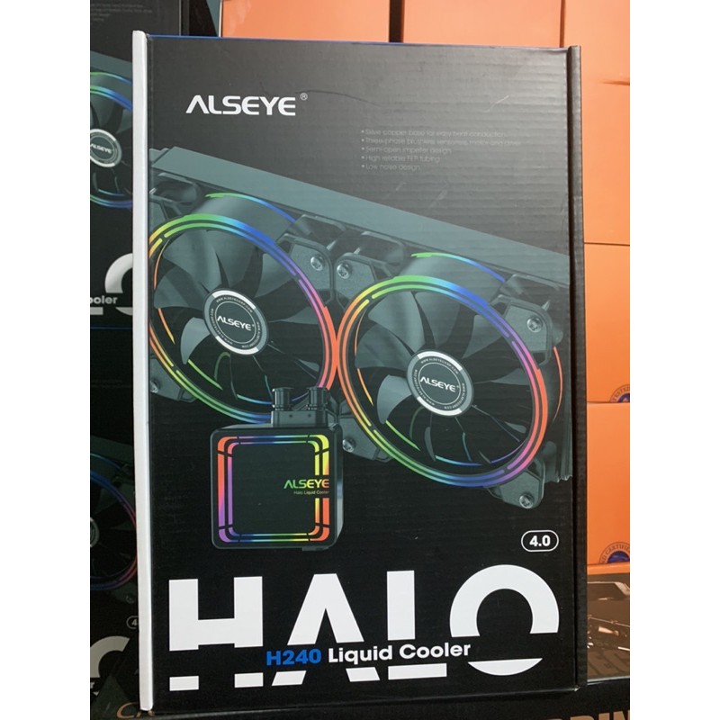 Alseye HALO H240 Liquid CPU Cooler RGB Fan Case 2 Pcs