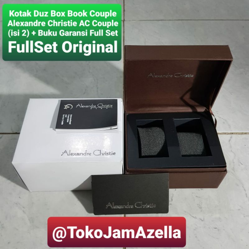 Kotak Duz Box Book Couple Jam Alexandre Christie AC Couple + Buku Garansi Full Set FullSet Original