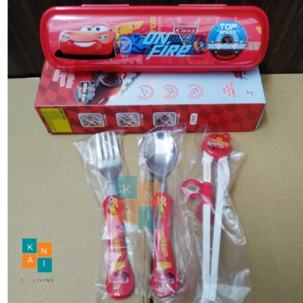 

Unik TRAINING CHOPSTICK 3 IN 1 SUMPIT ANAK ORIGINAL DISNEY - CARS Murah