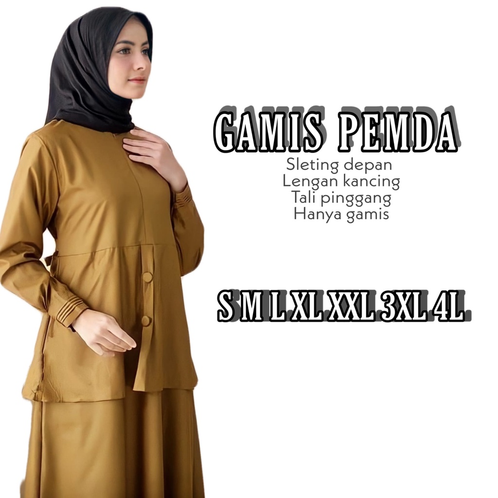 GAMIS PNS PEMDA KHAKI WANITA TERBARU JUMBO