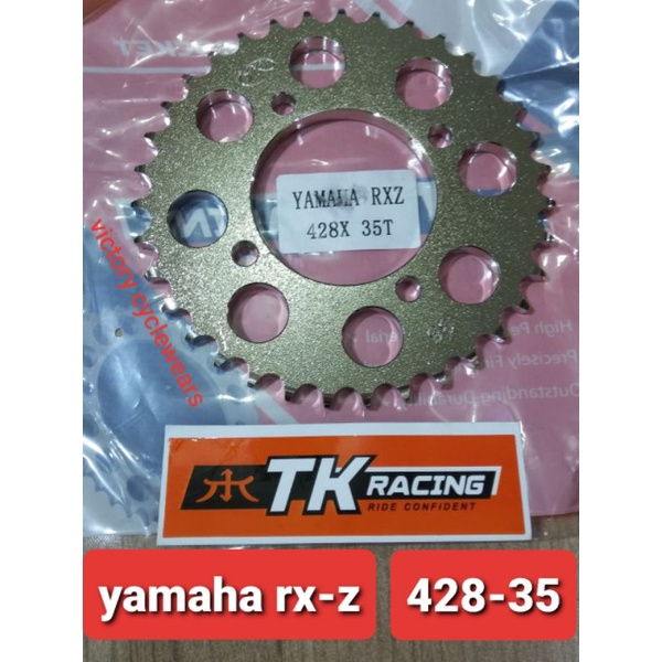 GEAR BELAKANG RXZ TK SIZE 428 F1ZR/JUPITER Z LAMA/VEGA R LAMA/RX KING/JUPITER MX LAMA/JUPITER MX NEW-428-35