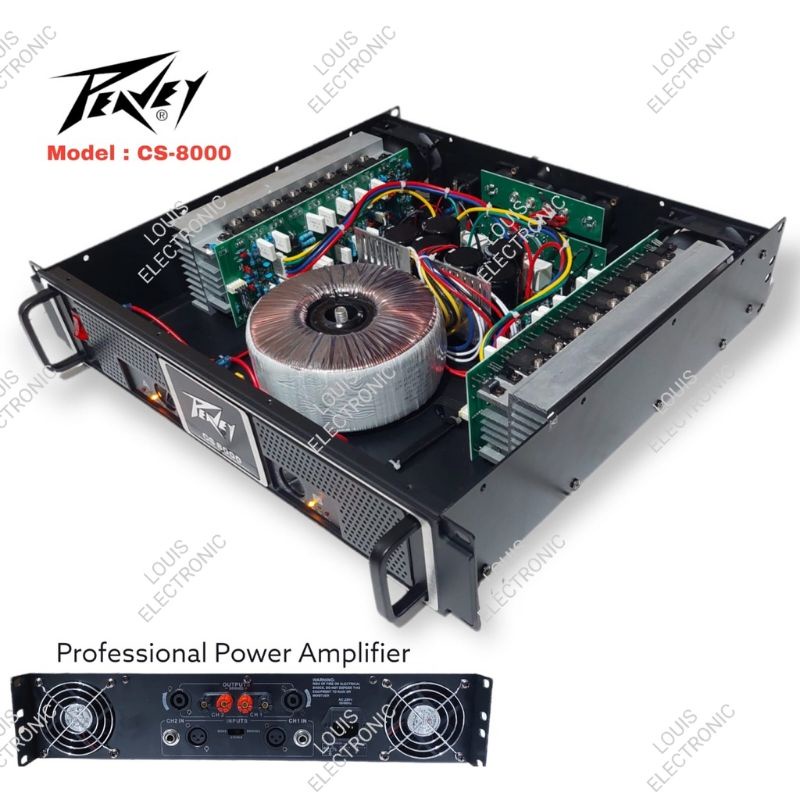 Power Amplifier PEAVEY CS 8000 HZ CS8000HZ CS 8000HZ CS8000 HZ Grade A++