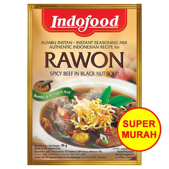 

Indofood Bumbu Instan (Instant) Rawon Kemasan Sachet 45 Gram | gr