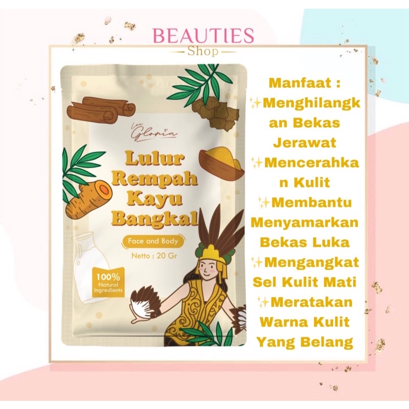 Lulur Rempah 2in1 Face & Body By Lea - Lulur Rempah Kayu Bangkal