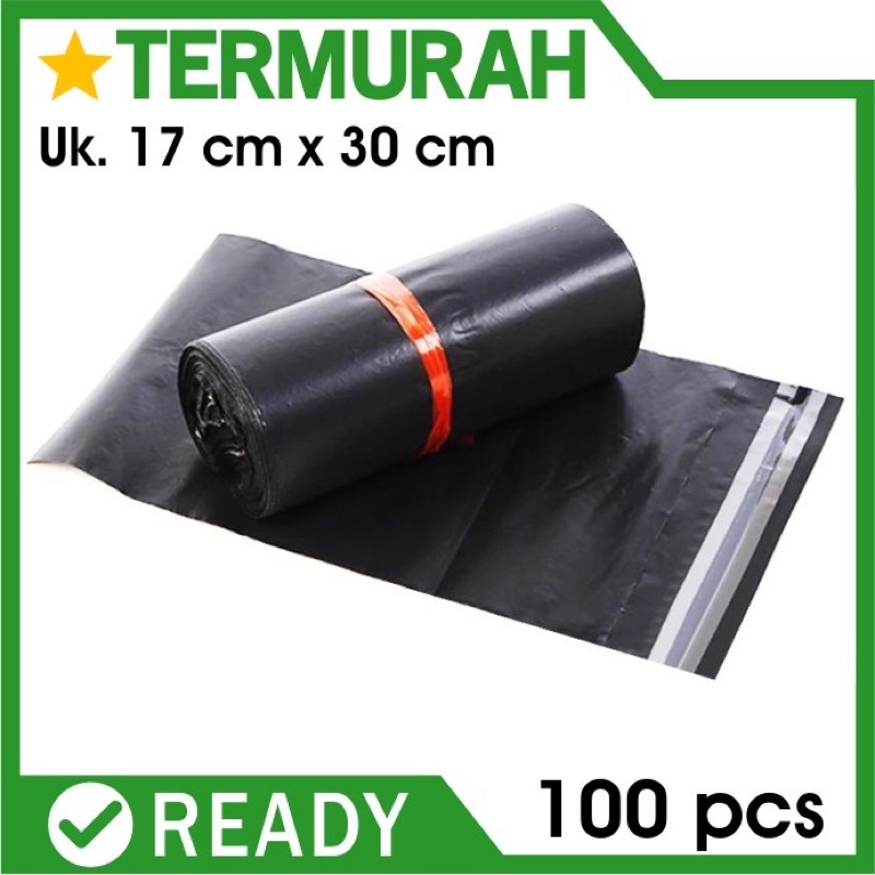 Plastik Polymeiler ukuran 17x30 black isi 100 lembar