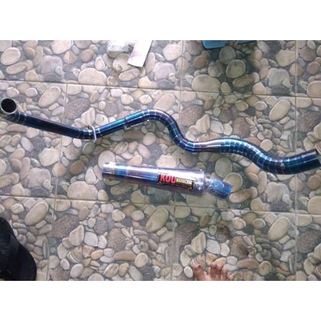 Knalpot  kou kidal vixion leher ular