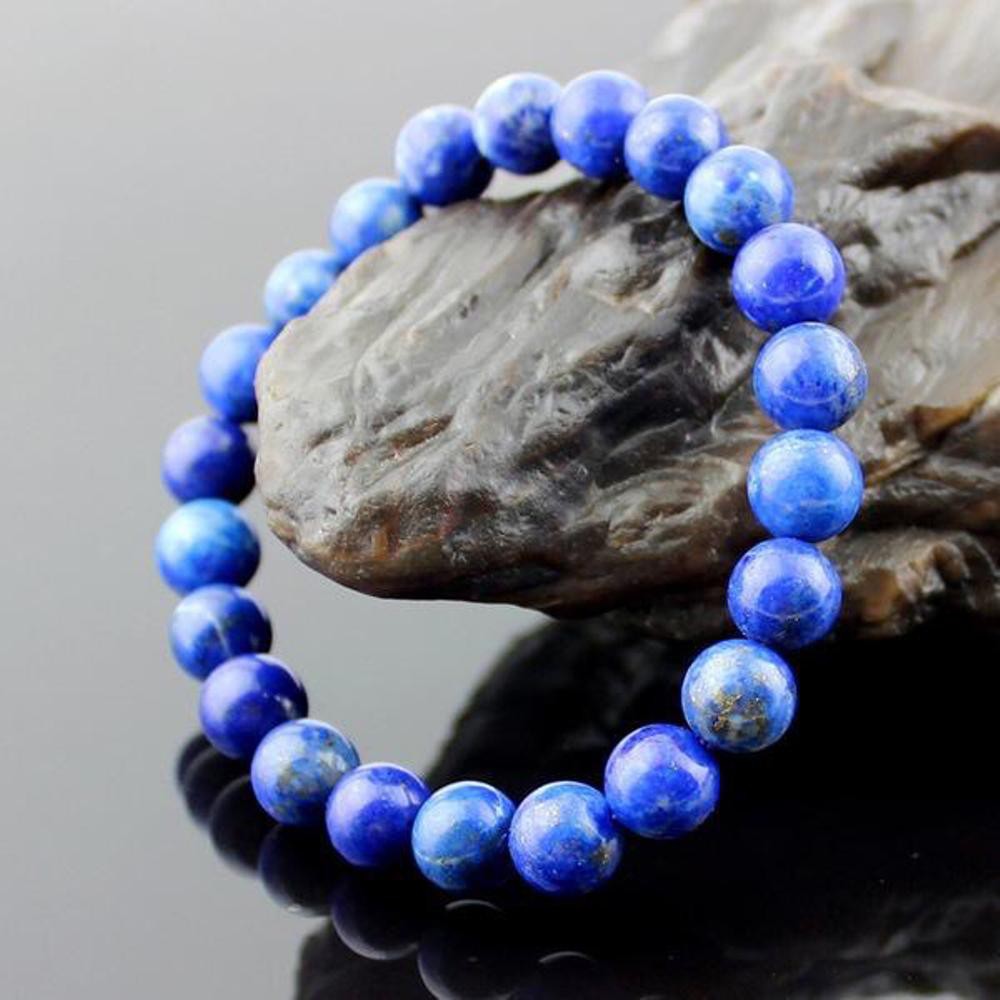 [Bayar di Tempat] GELANG BATU LAPIS LAZULI ASLI NATURAL