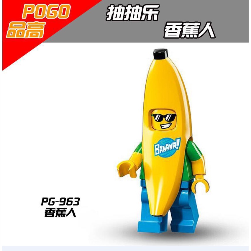 Shark Man Minifigures Sausage Man Banana Man Penguin Man Graduate Sausage Man Rabbit Panda Koleksi Angka Mini