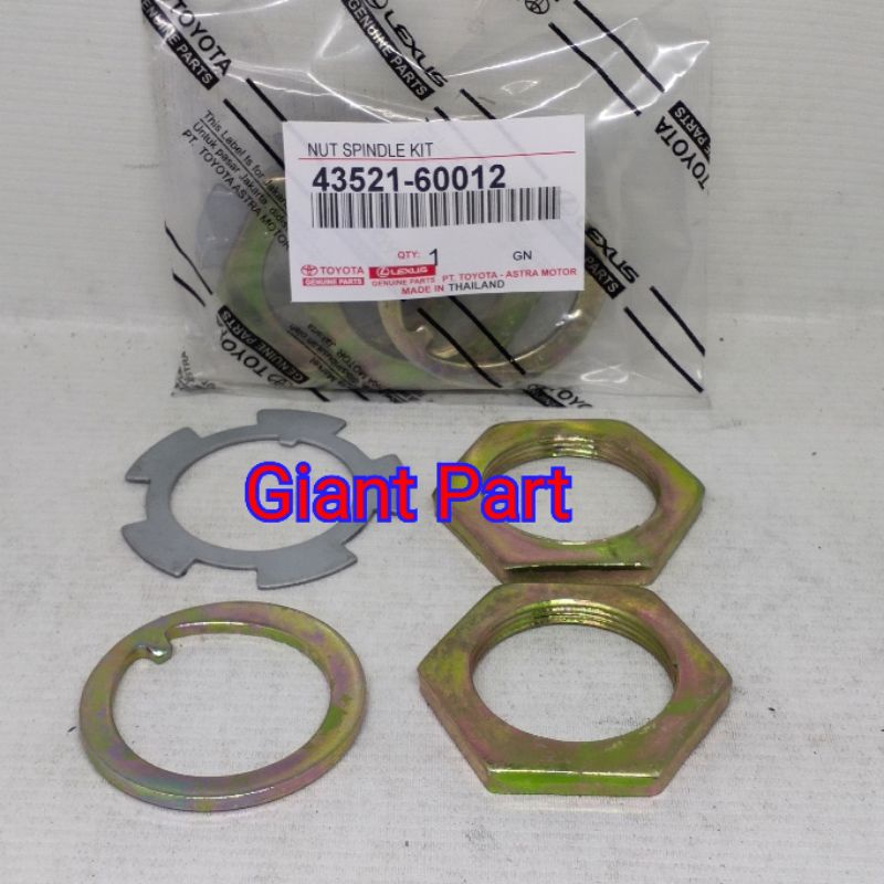 NUT SPINDLE KIT TOYOTA HARTOP 1F