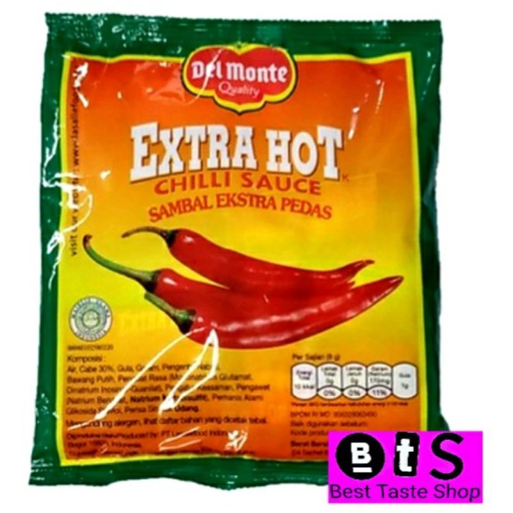 

DELMONTE SAUS SAMBAL EXTRA HOT SACHET 24X9GR