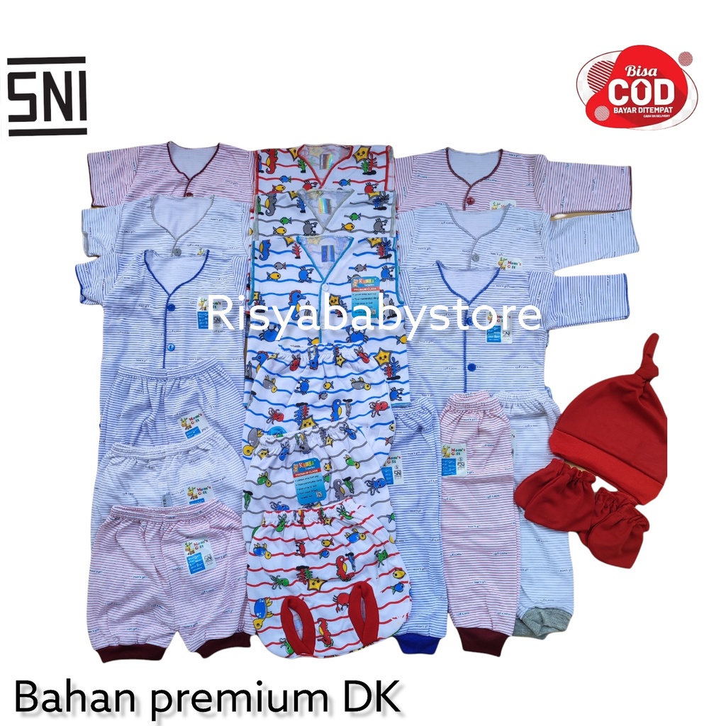 20pcs Baju Bayi Premium SNI/ Paket Hemat Baju bayi topi bayi Newborn/ Perlengkapan Bayi