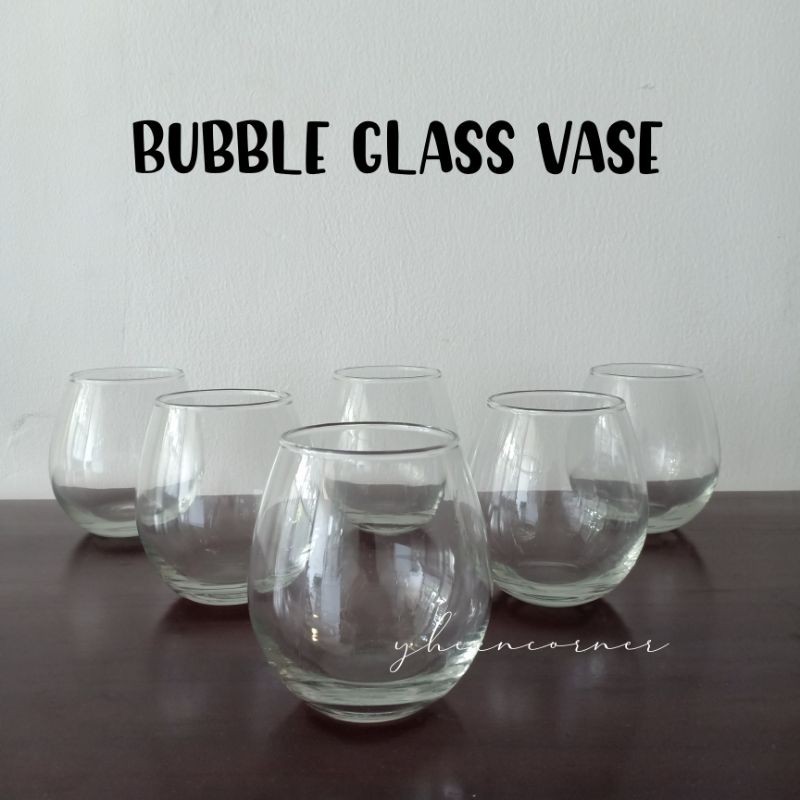 Bubble Glass Vase / Vas Bubble / Vas Kaca Mangkok