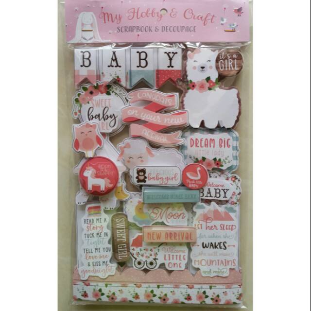 

Sticker Scrapbook 3d "My Baby Girl