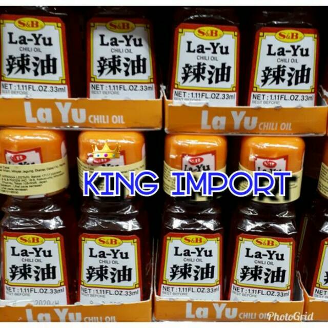 

S&B La-yu Chili Oil 33ml Minyak Cabe Merk La-yu