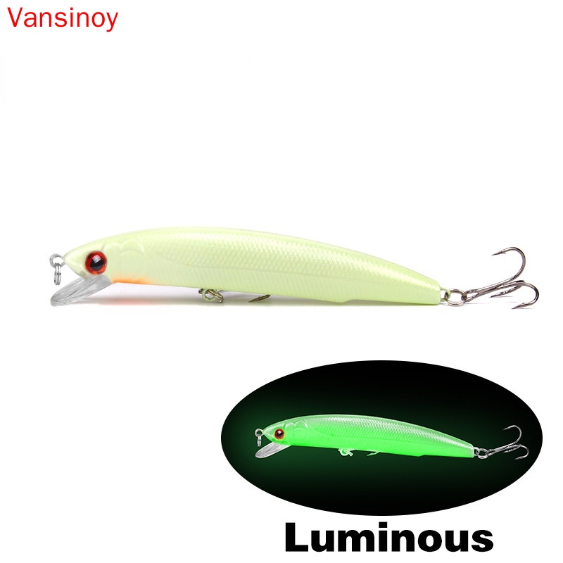 Umpan Pancing Bentuk Ikan Kecil Luminous Ukuran 17g / 12cm