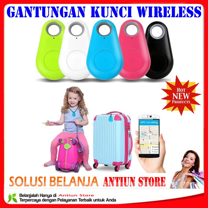 GANTUNGAN KUNCI BLUETOOTH WIRELESS ANTI LOST KEY FINDER PORTABEL TRACKER GPS-