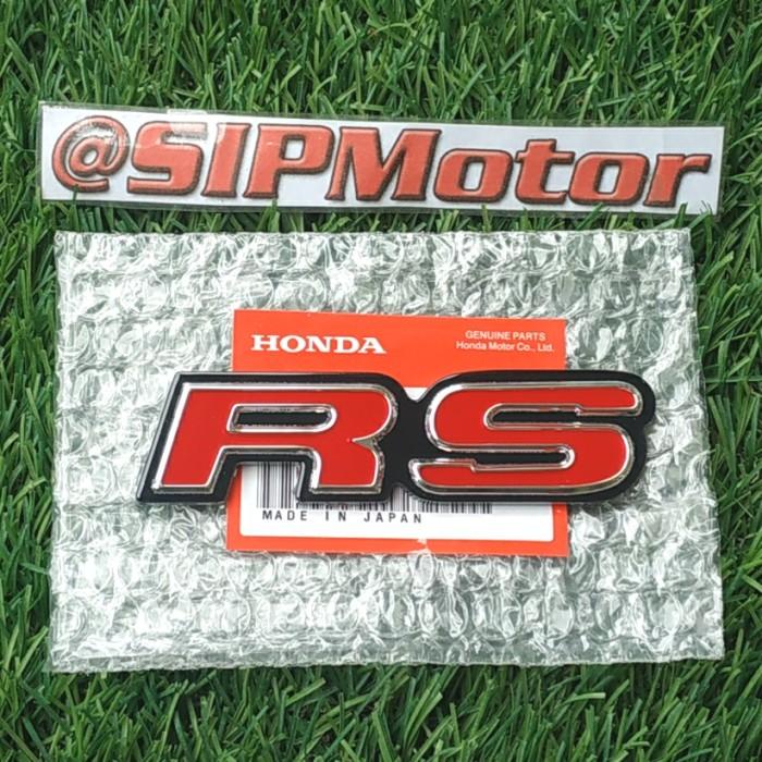 Emblem Logo RS ORIGINAL Honda Japan Mobilio Jazz Brio City