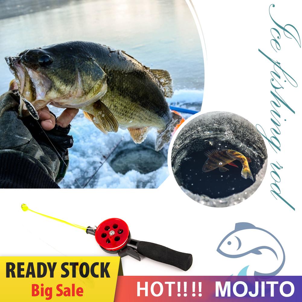 Joran Pancing 34cm Bentuk Udang / Kepiting Dengan Klip Untuk Musim Dingin / Outdoor