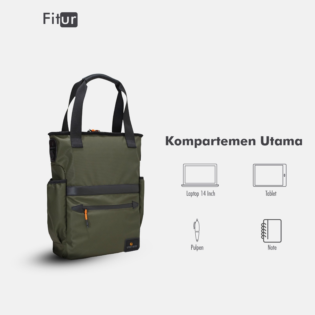 Tote bag ransel Backpack urban factor - Firm | Tas laptop Pria Kasual