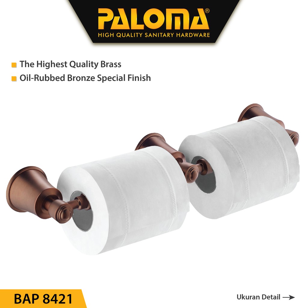 PALOMA BAP 8421 Tempat Tissue Toilet Holder Tisu Gulung Roll WC Mandi