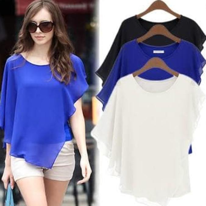 YUK BELI ATASAN BAJU PAKAIAN BLOUSE MODEL KOREA WANITA KOREAN STYLE BLUS JERSEY