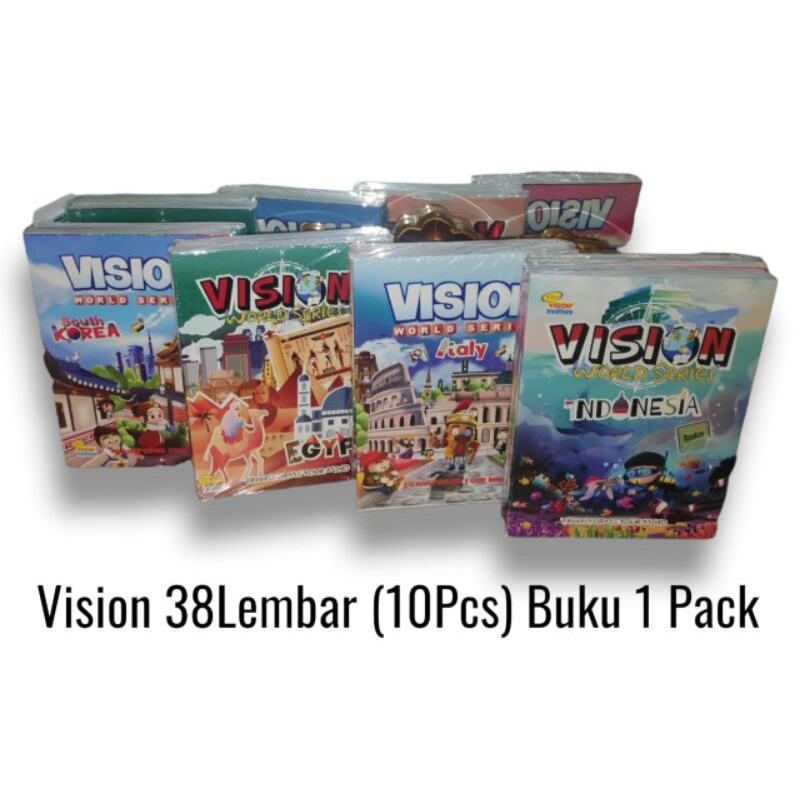 Buku Tulis Vision Isi 38 Lembar 1 Pack Buku Tulis Sekolah Vision 38 Lembar