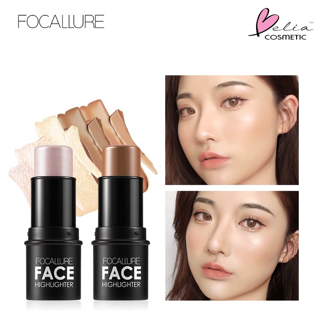 ❤ BELIA ❤ FOCALLURE FA01 Highlighter &amp; Contour Multi Stick | Silky Cream Highlighter / Contour - 4 Colours | BPOM