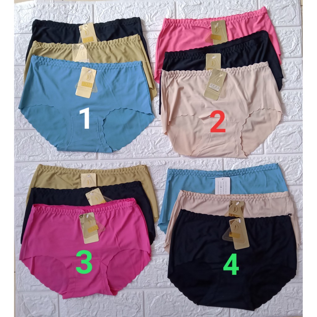 CD / Celana Dalam Exxe Ladies Gold Gerigi 3 pcs