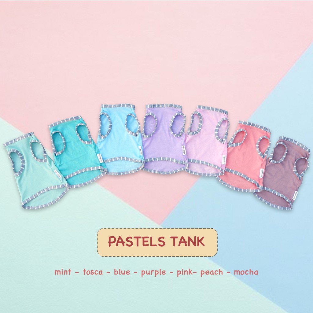 POMAPOO - Baju Kucing dan Baju Anjing Pastels Tank