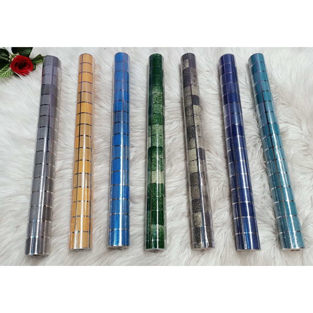 Sticker dapur alumunium foil/ sticker dinding dapur anti minyak dan anti panas