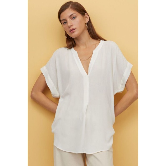 HnM crinkled blouse women's