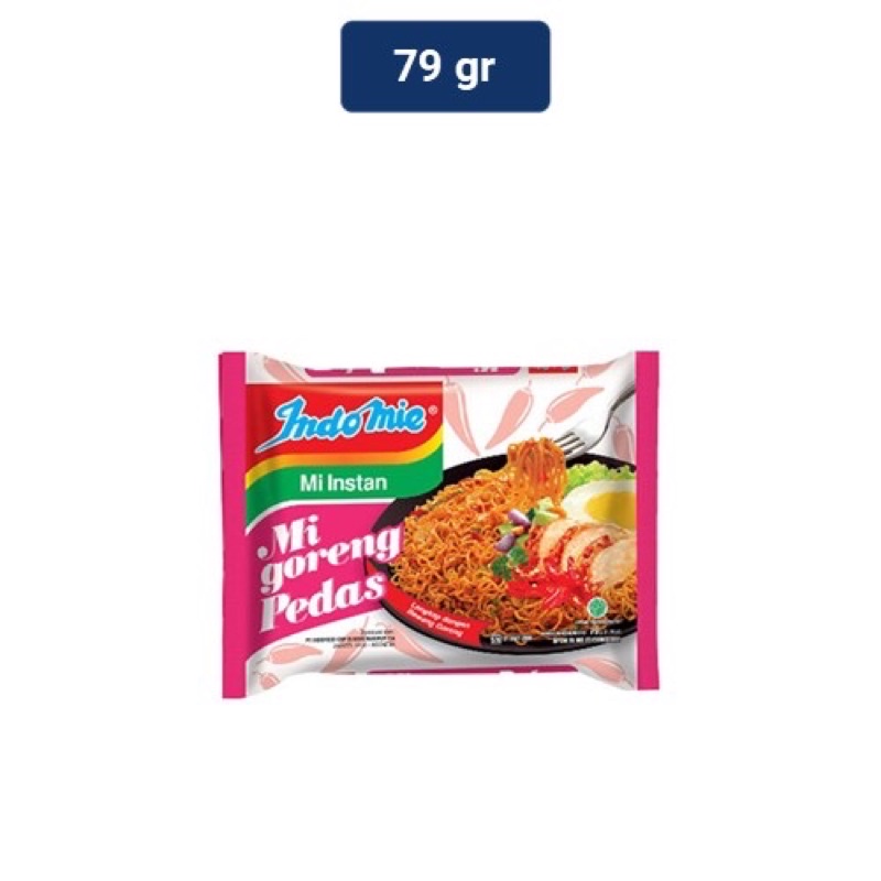 

Indomie Mie Instan Rasa Goreng Pedas 79 gr