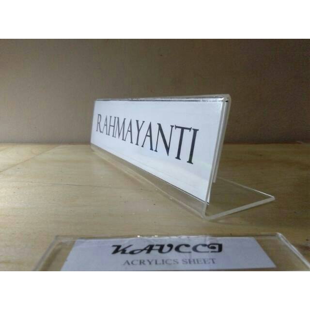 Acrylic papan nama meja desk name Shopee Indonesia