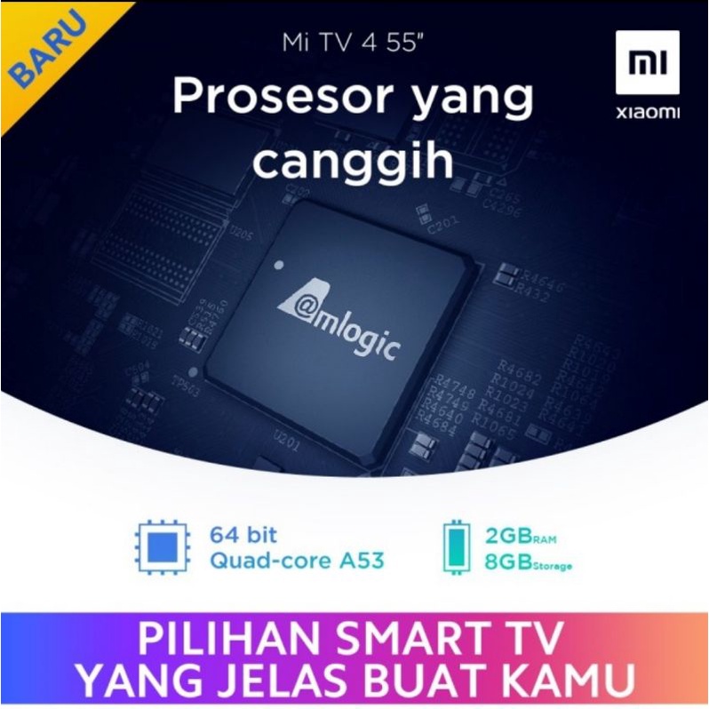 Xiaomi Mi TV4 55 inch 4K Smart TV Garansi Resmi