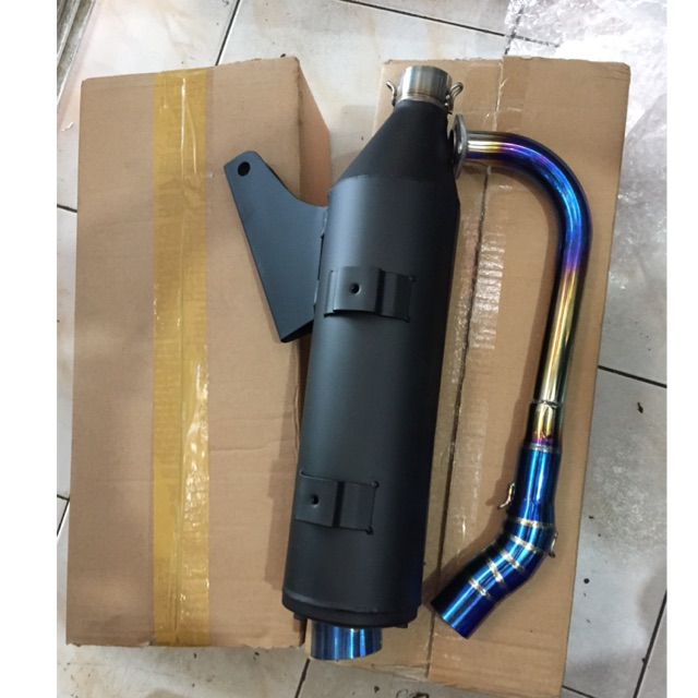 Knlpot tsukigi xeon RC leher blue knalpot standar racing Xeon RC injeksi