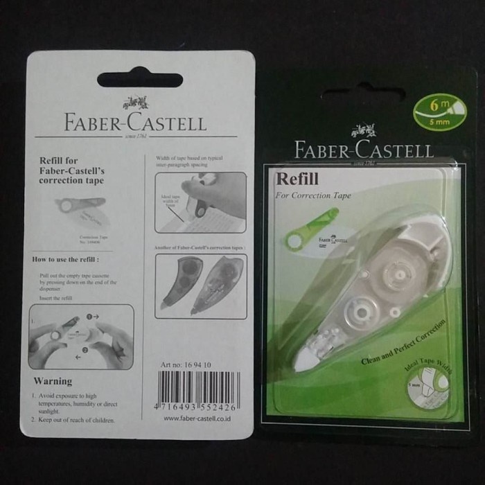 

Limited Refill Correction Tape (Pita Koreksi) Faber-Castell Roller Trendi