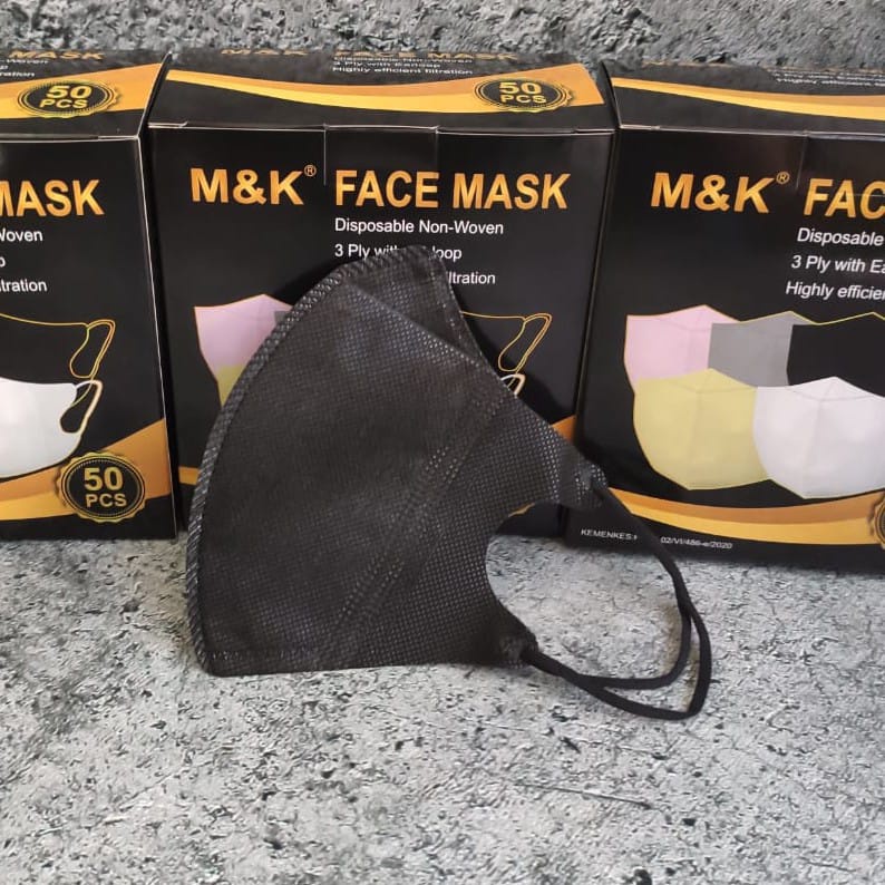 [WS] Masker Duckbill Warna Medis 3ply Earloop Disposable Face Mask Duckbill Medical Grade Isi 50Pcs