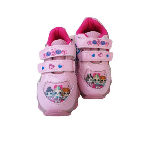 HappyOliver LOL CHEEK 001 Sepatu Anak Perempuan Sneakers Casual Dengan Lampu LED Sekolah