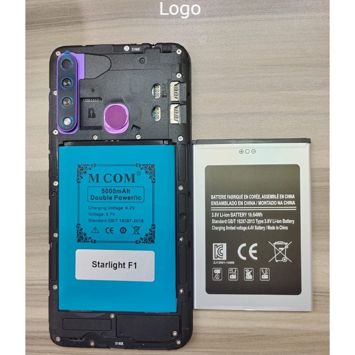 baterai mcom bellphone typ starlight f1 double power