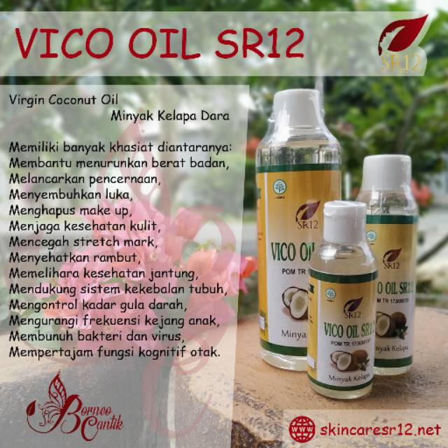 TERBAIK  VICO (virgin coconut oil) sr12 / MINYAK KELAPA SERBAGUNA / PENYUBUR RAMBUT / RUAM POPOK.