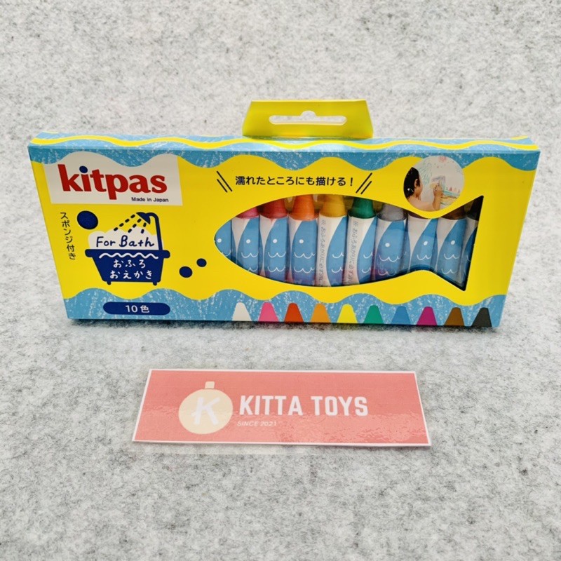 

Kitpas Crayon Japan Original For Bath 10 Colors Alat Gambar Lukis Mewarnai Anak