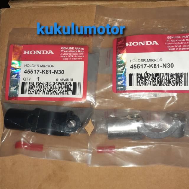 Kleman breaket dudukan rumah spion dudukan spion beat street  vario 150 new vario 125 led scopy fi